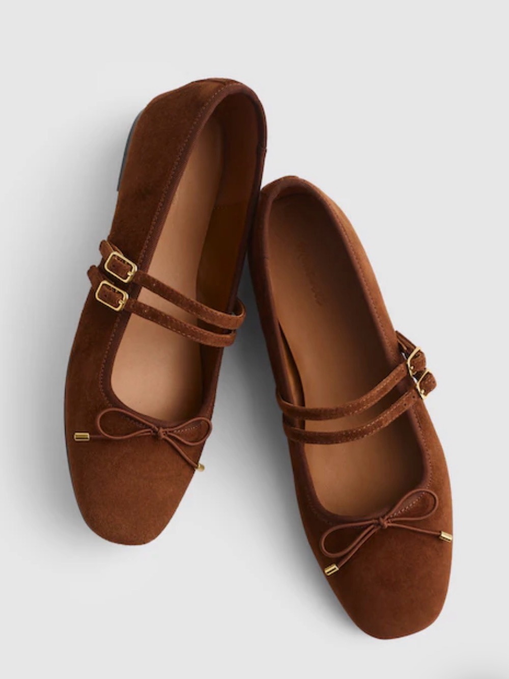 MADEWELL The Greta Double-Strap Ballet Flat NWB